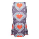 Tie Dye midi skirt